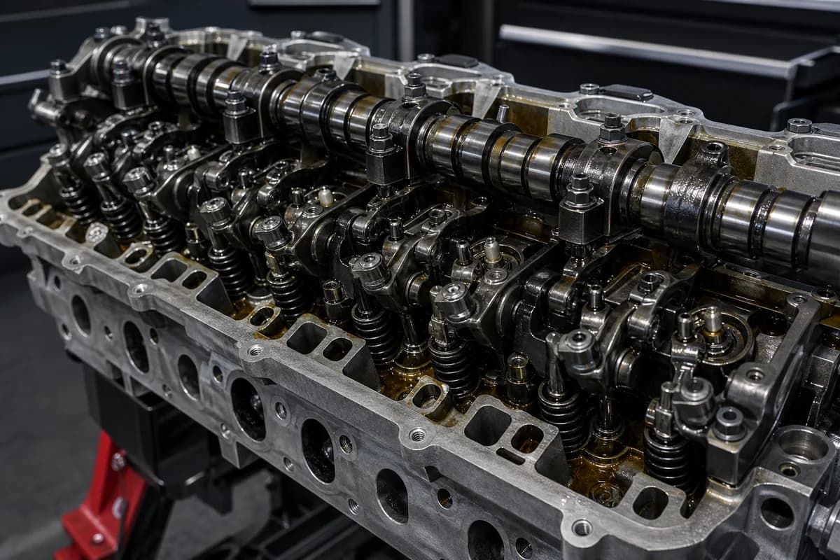 Diesel engine valvetrain and camshaft components protected by clean lubricating oil